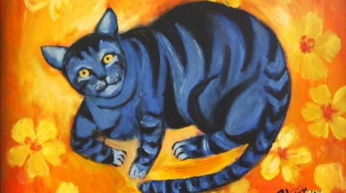Cat paintings to welcome the Year of Cat